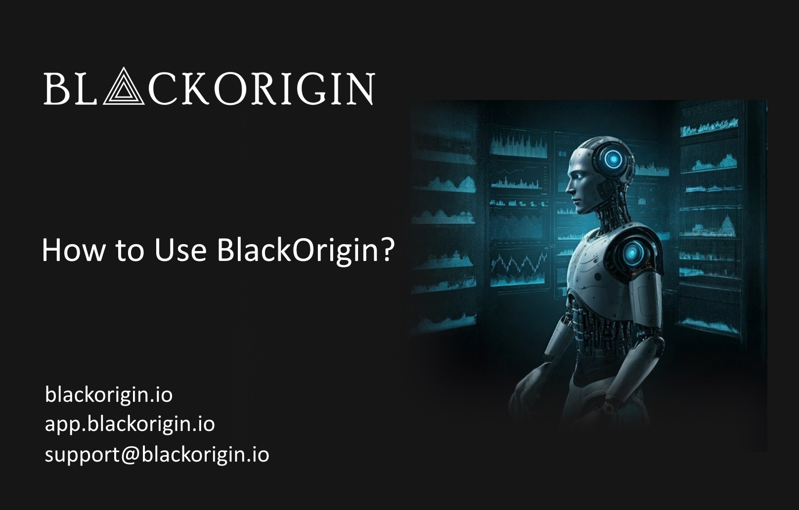 How to Use BlackOrigin Trading Platform ?